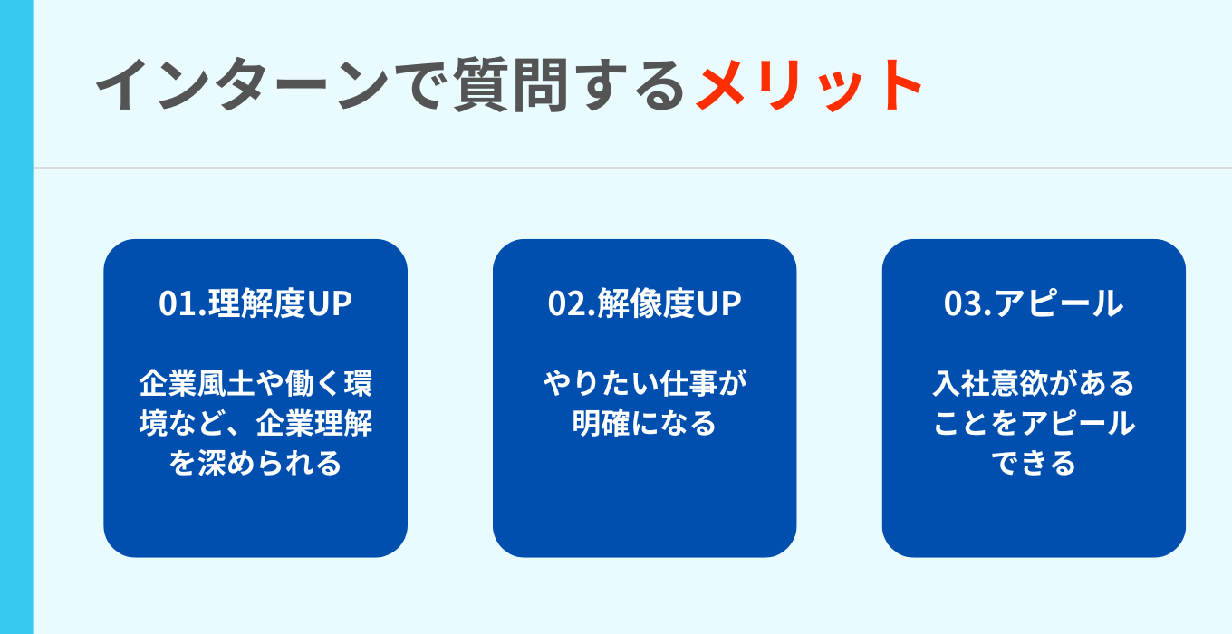 インターンで質問するメリット