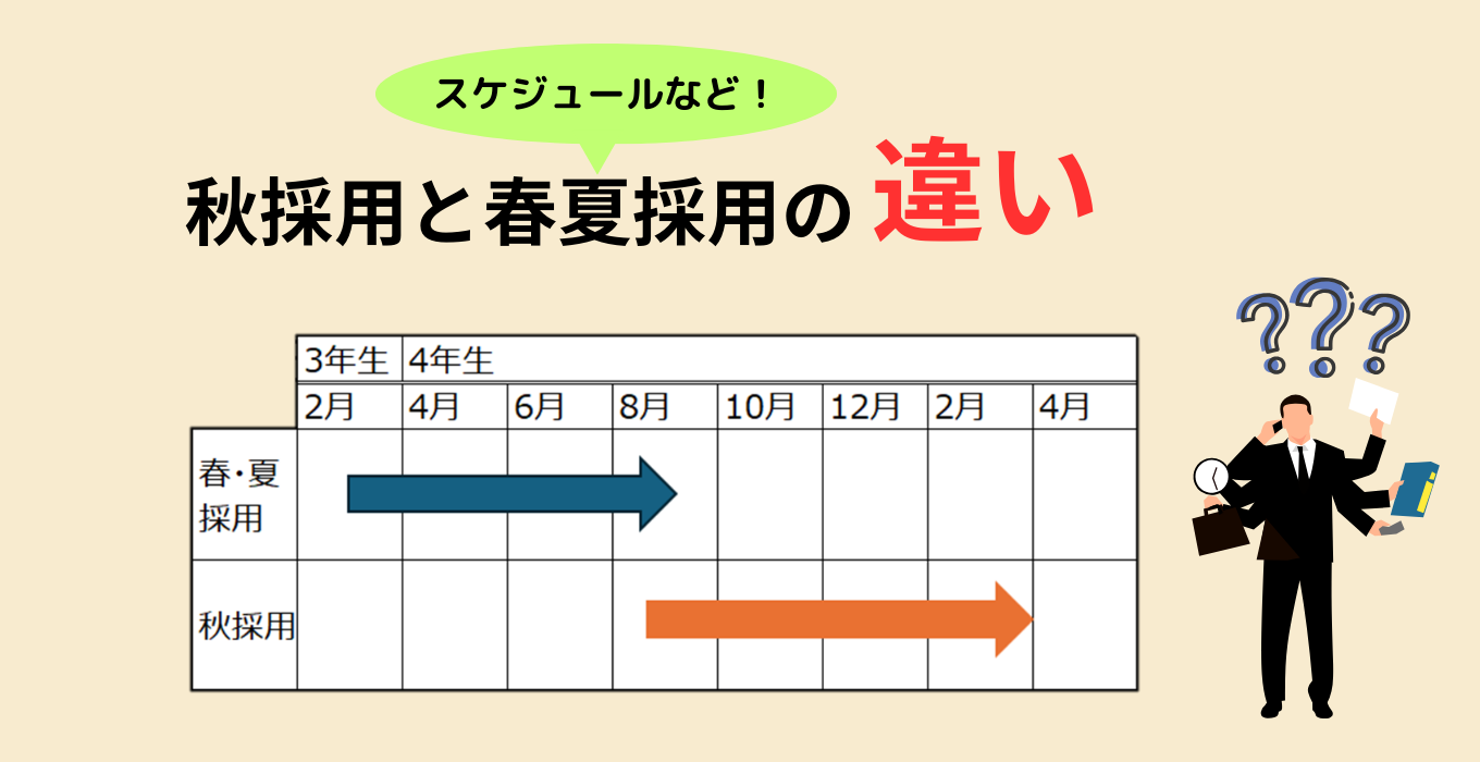 秋採用のスケジュール