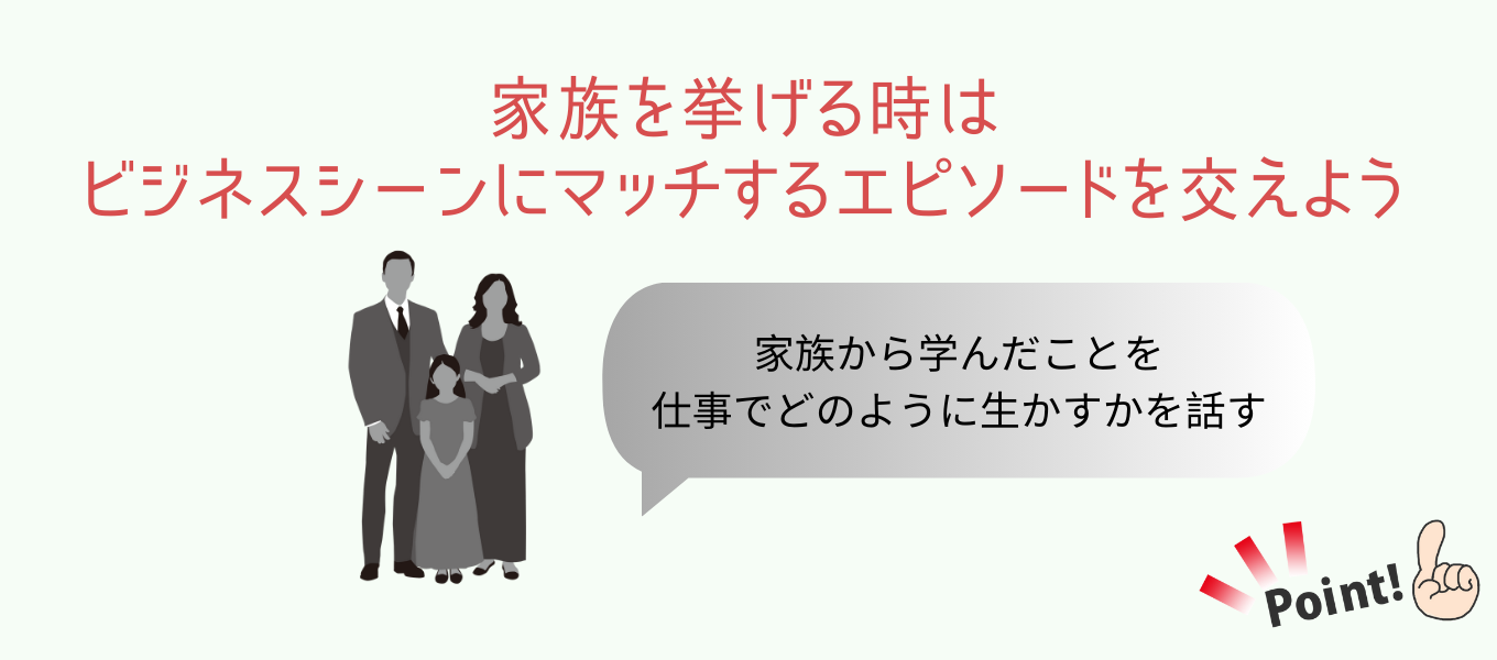 「尊敬する人」に家族を挙げるパターンと例文