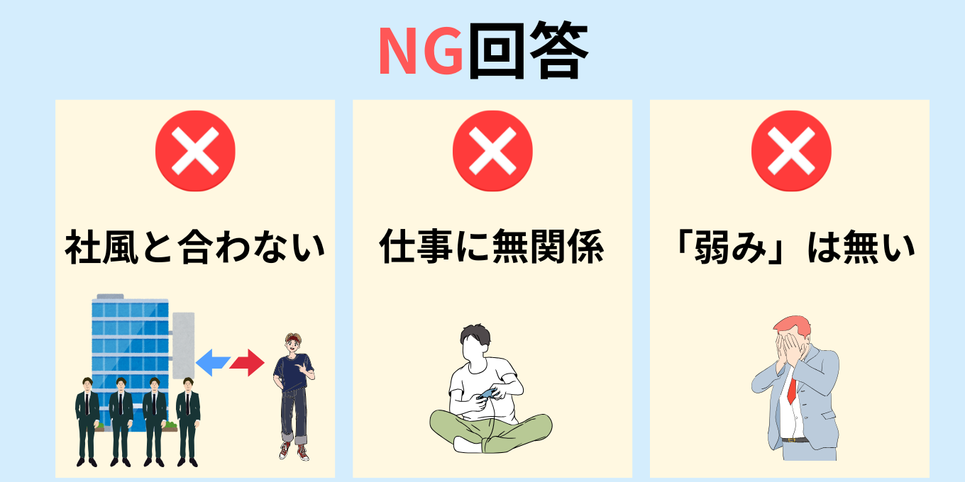 絶対NG!就活生が避けるべき「強み・弱み」の回答方法