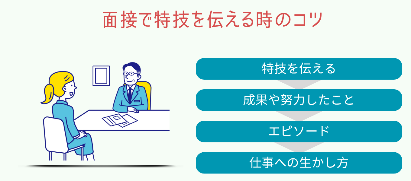 面接で特技を伝える時のコツ