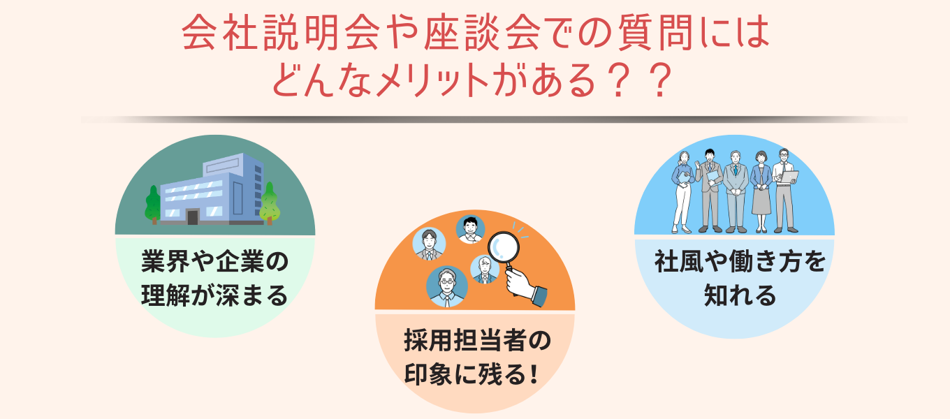 会社説明会や座談会での質問にはどんなメリットがある？