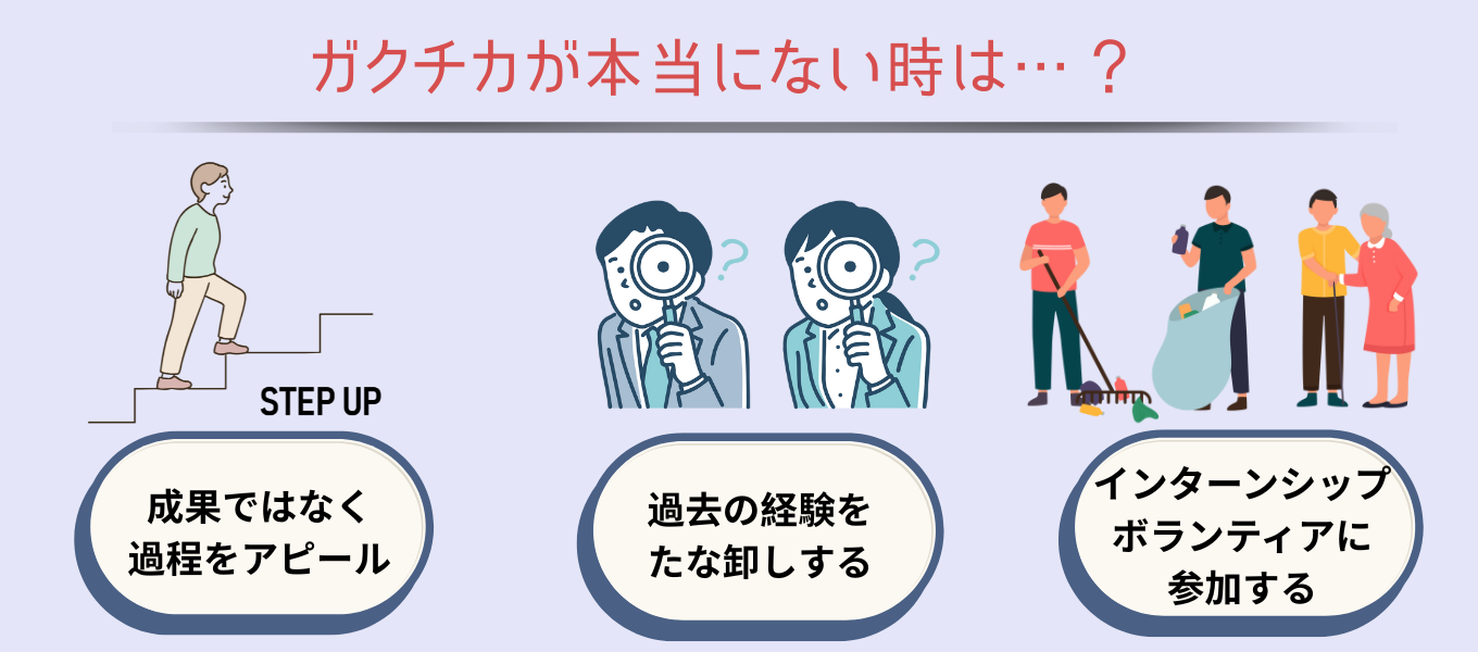 ガクチカが本当にない時の対処法