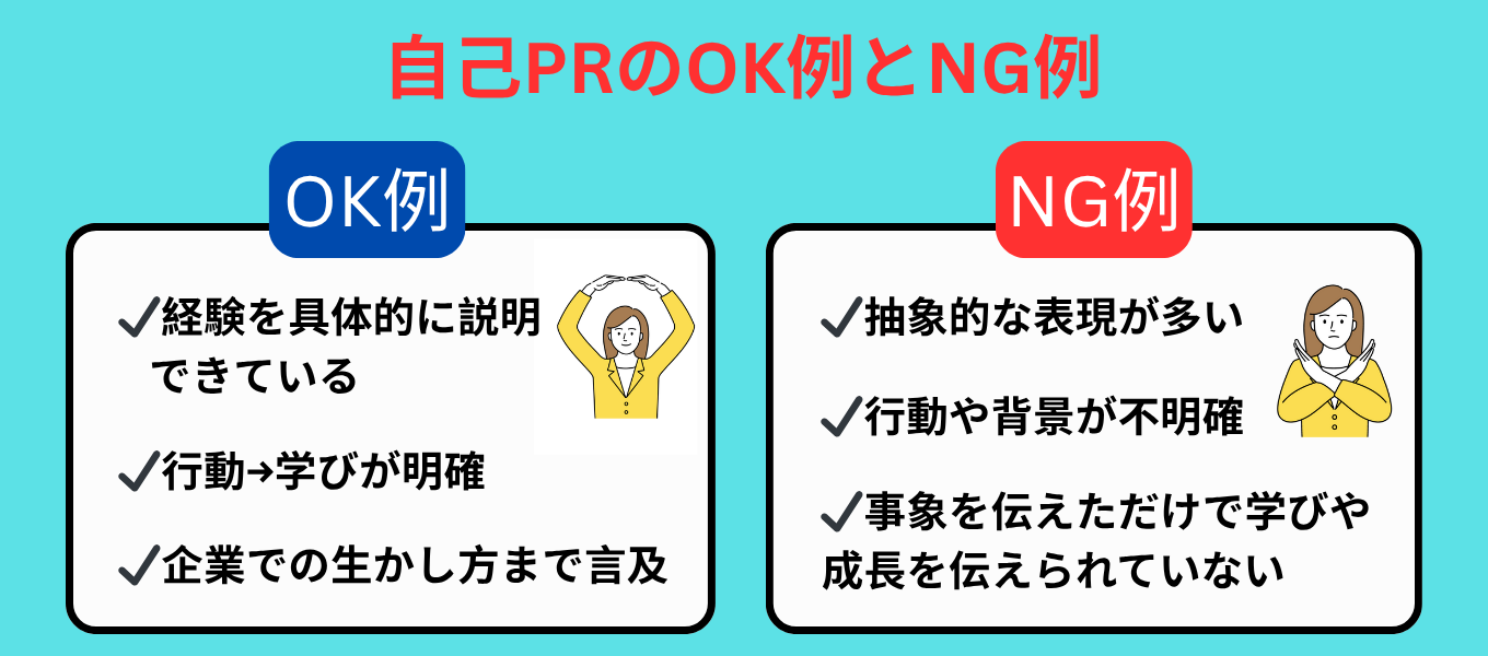 自己PRエピソードのOKとNG