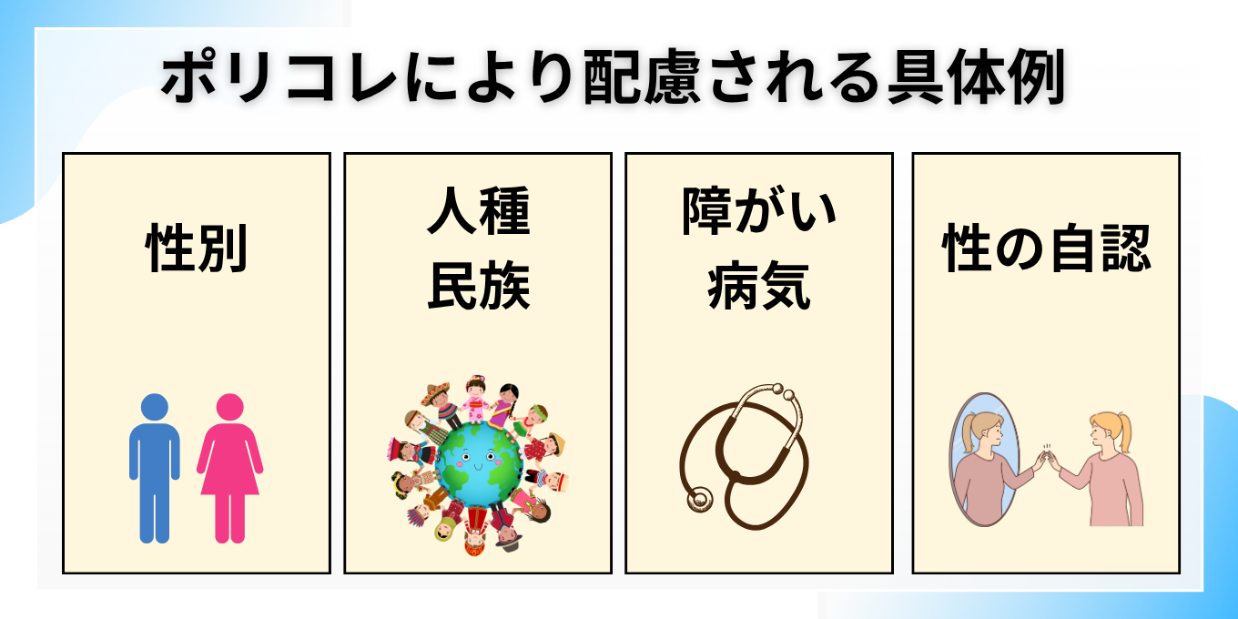 ポリコレにより配慮される具体例
